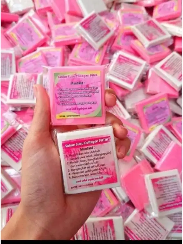 SABUN PEMUTIH SUSU COLLAGEN PINK VIRAL By Ayu BPOM