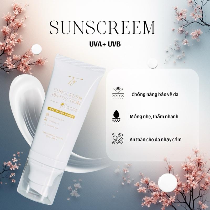 Tg Kem Chống Nắng Tone Up Sunscreen Cream Bảo Vệ Da Chống Tác Nhân Gây Hại Từ Ánh Mặt Trời Và Môi Trường