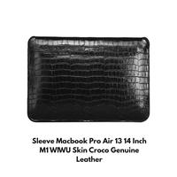 Gambar Sleeve Macbook Pro Air 13 14 Inch M1 WIWU Skin Croco Genuine Leather - Blue, Macbook 14 Inch dari Supcase Official ID Kota Administrasi Jakarta Barat 1 Tokopedia