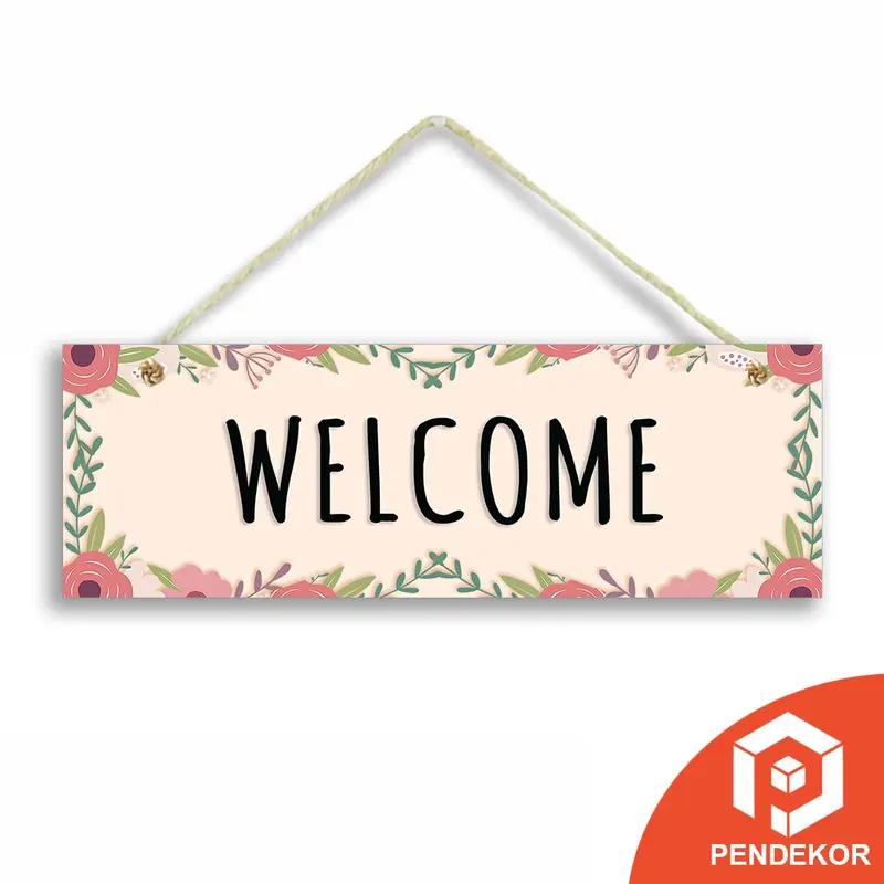 Hiasan Pintu Pajangan Rumah Assalamualaikum Wellcome - SSF 2