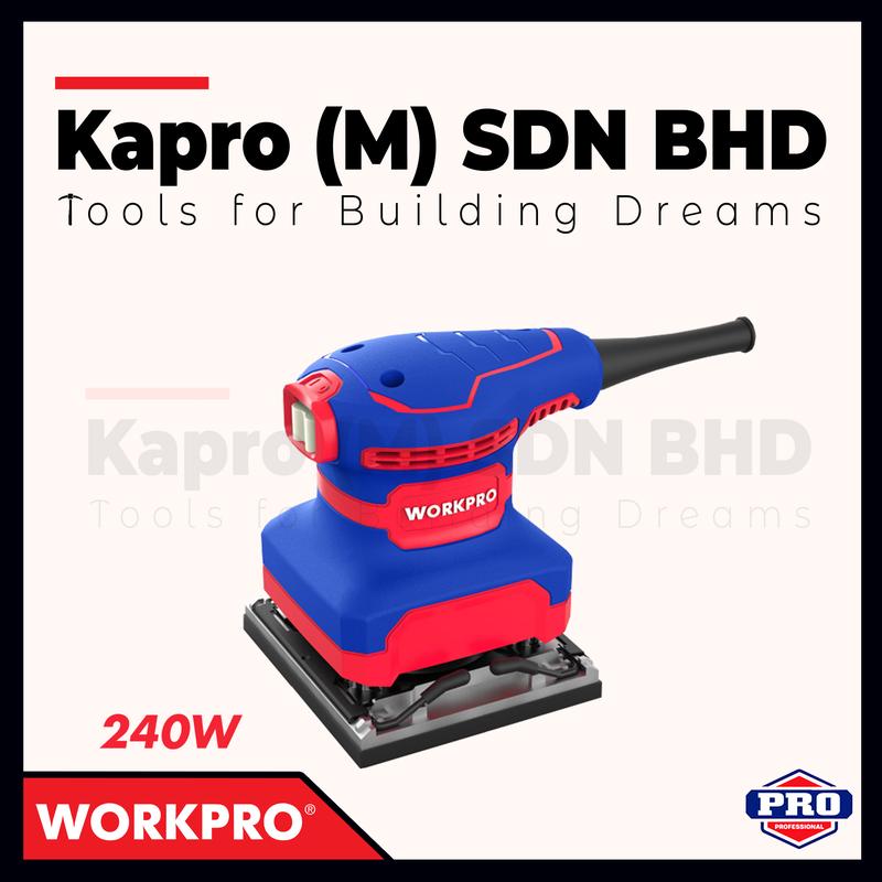 WORKPRO WP472400 240W PROFESSION SANDER 110*100MM(1/4