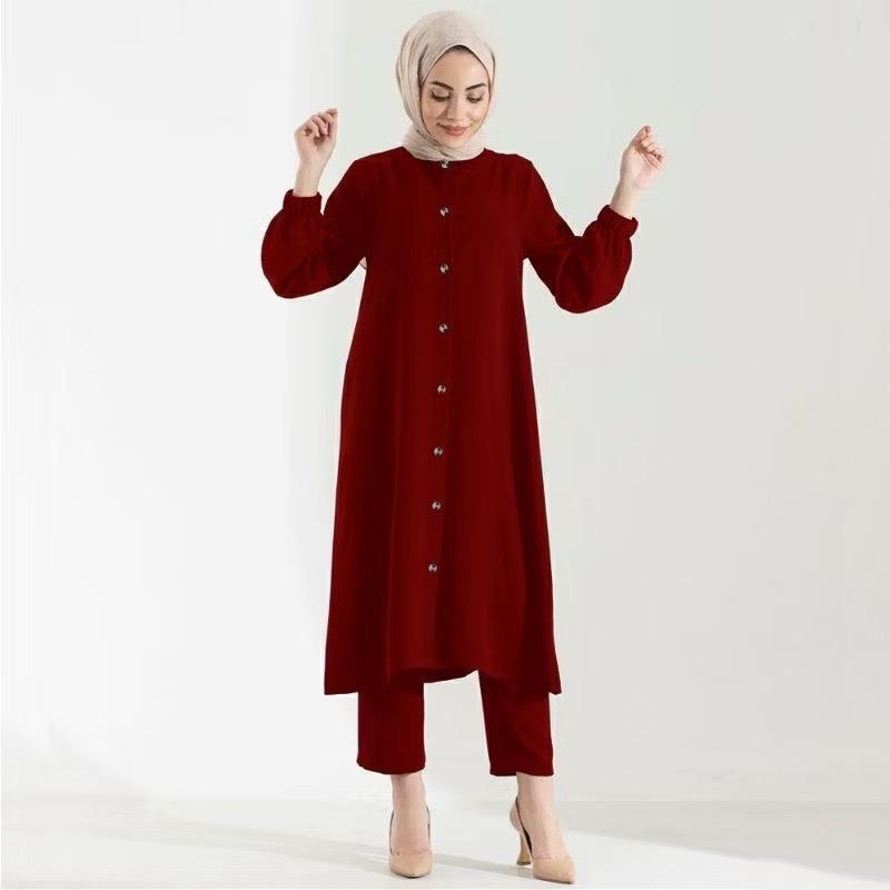 One SET GOLDISH DAILY Women's LONG Tunic SET COTTON PREMIU - TikTok ...