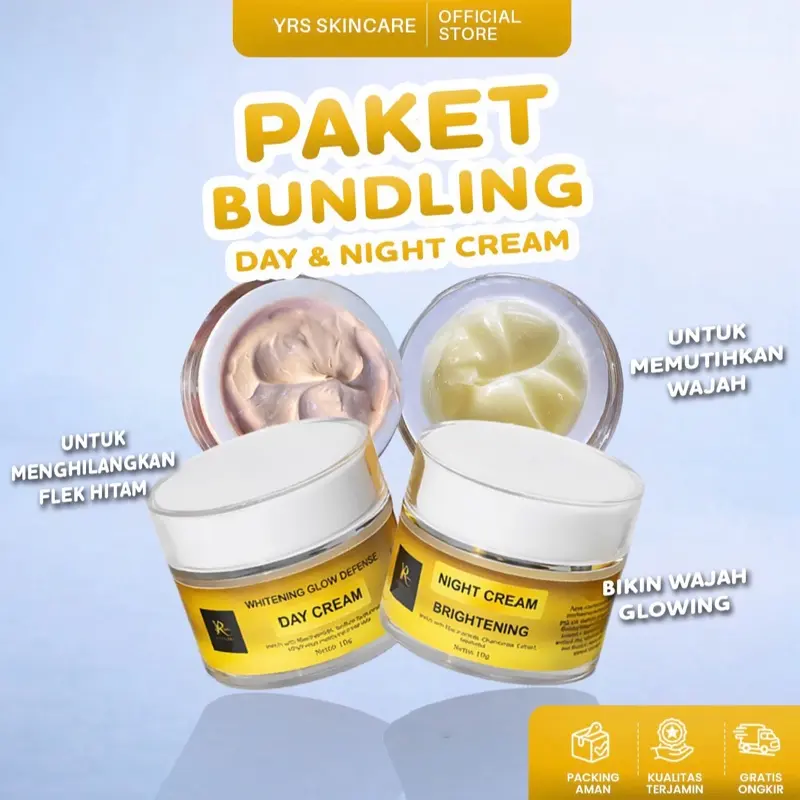 CREAM SIANG DAN MALAM (KULIT BADAK SUSAH PUTIH)