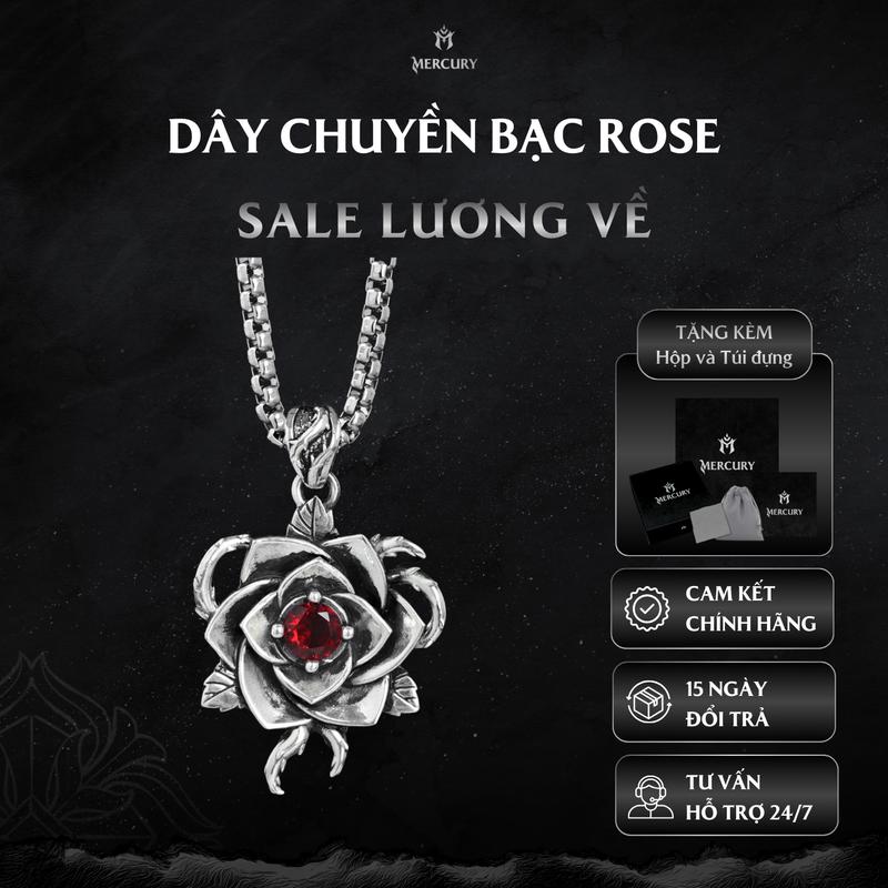  Dây chuyền Bạc nam nữ 925 Mercury Crimson - Trang sức Bạc 925 cao cấp - Thiết kế độc quyền 