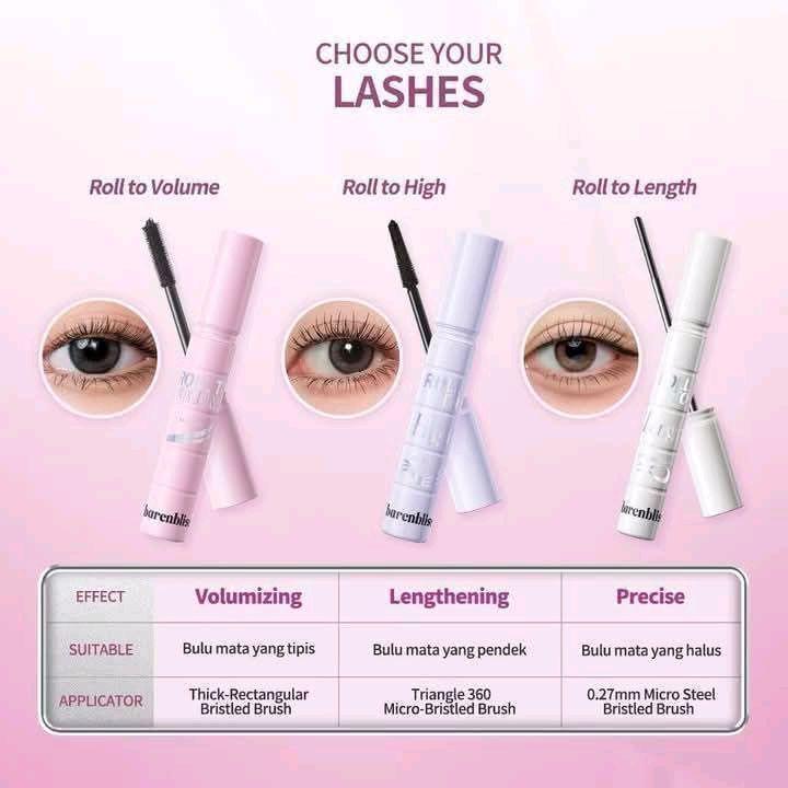 BNB barenbliss mascara korean to volume mascara / rollhight to volume mascara waterproof 0