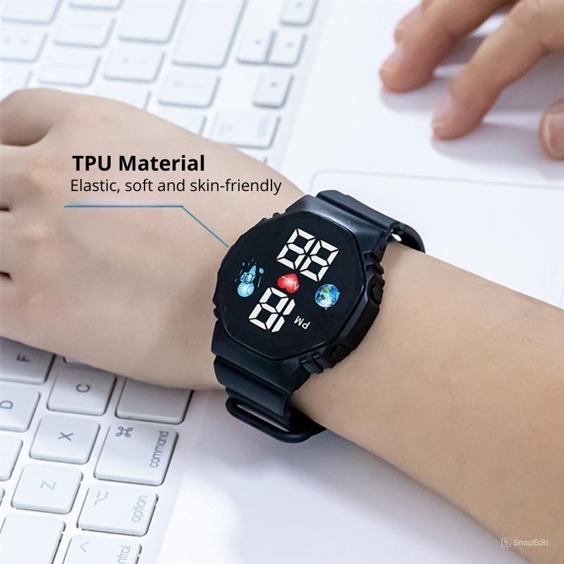 Product Introduction of Jam Tangan Pria Wanita Fashion Terbaru Anti Air Waterresistant Digital LED Sporty RG32 3