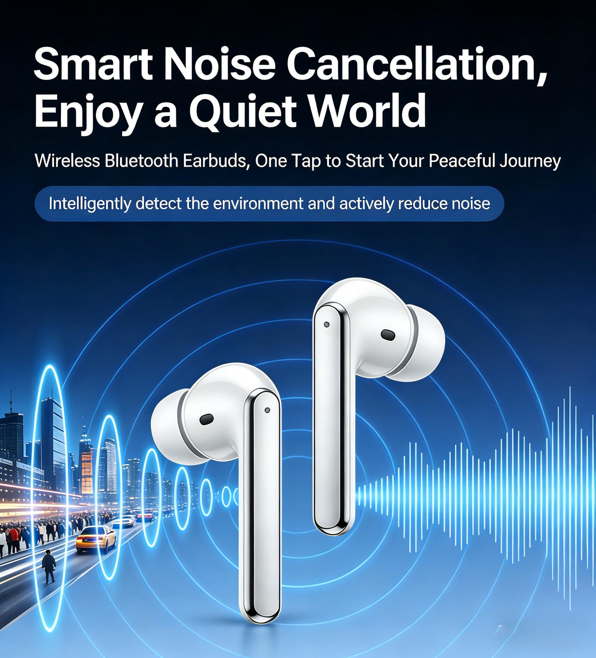 2026 NEW EMBEDRONE PHANTOM KU-33 Earphone Nirkabel, Anti Air Dalam, Baterai Tahan Lama, TWS, Bass Kuat, Surround 3D, Peredam Suara Cerdas, Gaming Esports, Panggilan, Musik, Serbaguna untuk Olahraga, Earphone Bluetooth Nirkabel