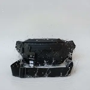 Renza.id - Choak Hologram Waistbag Hitam Slingbag Waterproof Tas Pinggang Slempang Ringan Anti Air Pria Keren