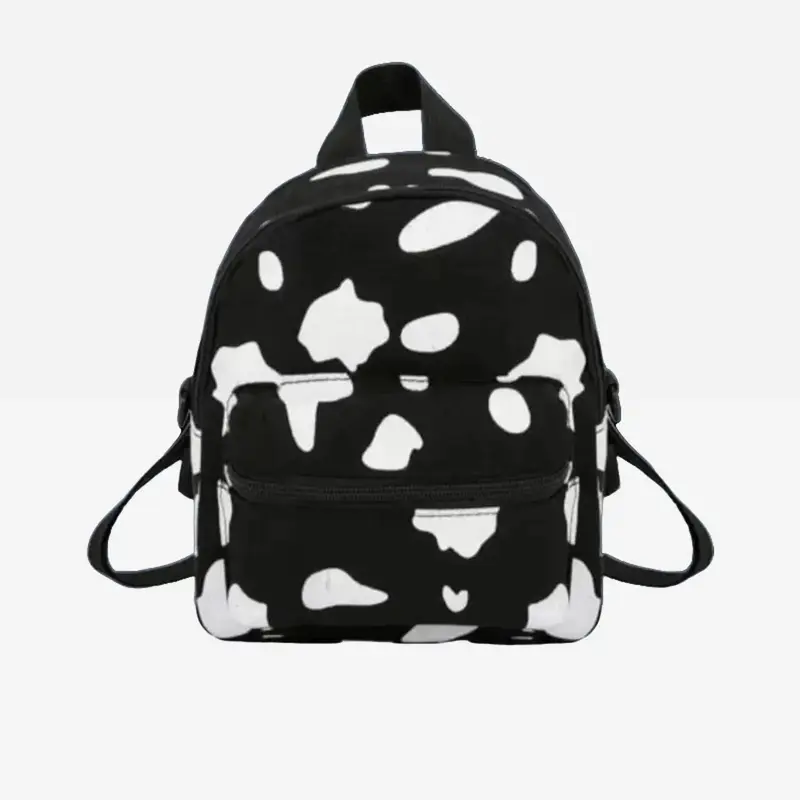 Tas Ransel Mini Anak-Anak Motif Sapi Sablon Tanpa Gantungan Boneka - Fashion 1