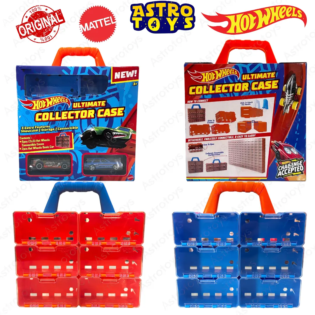 Hot Wheels Ultimate Collector Carry Case Isi 6 Cars - Mainan Anak Koper tempat penyimpanan Mobil Hotwheels Hotweels Storage