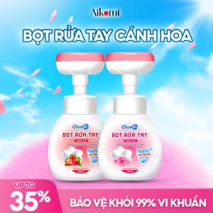 Bọt rửa tay hình cánh hoa CleanZ chiết xuất lá tía tô kháng khuẩn, lành tính, dưỡng ẩm cho da tay