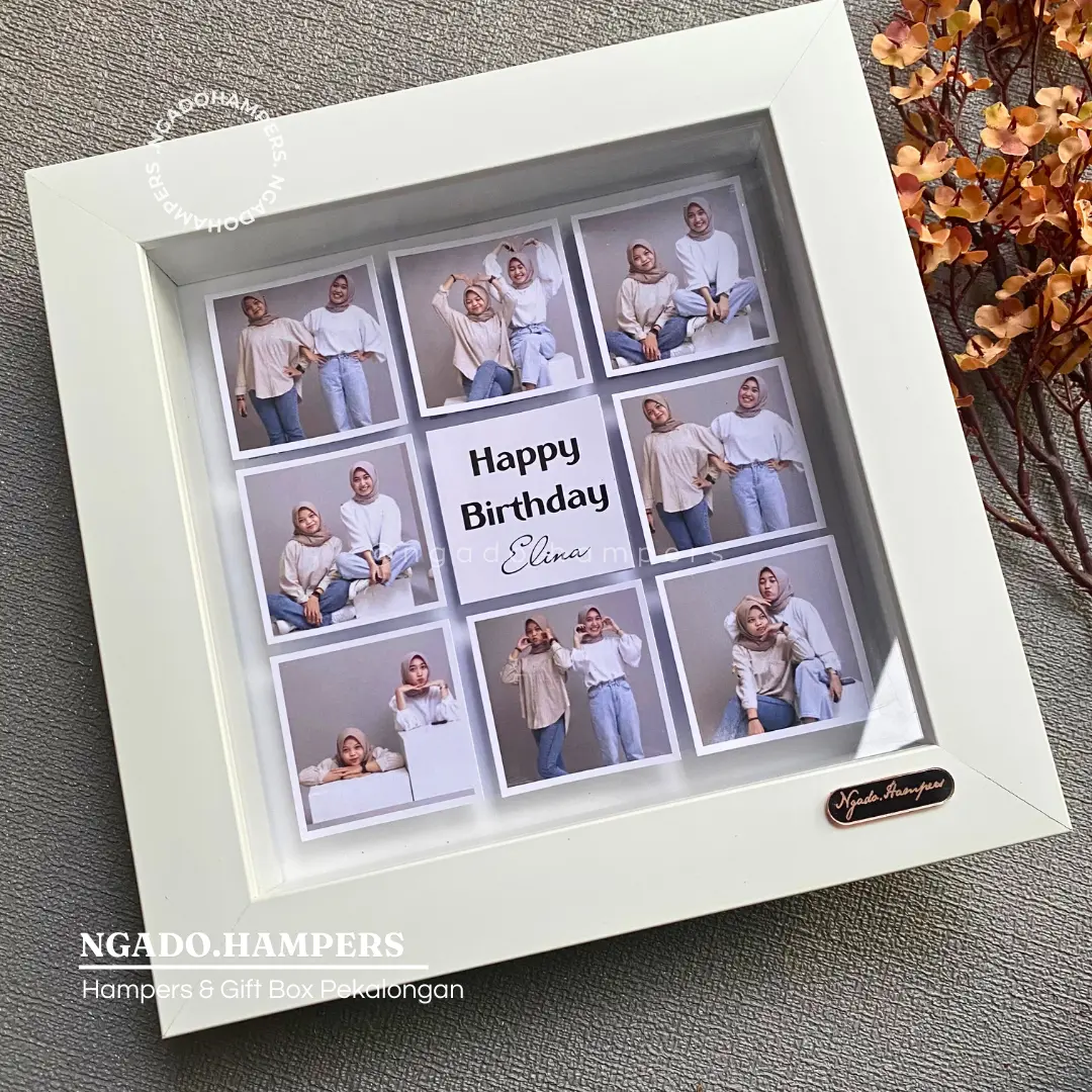 BINGKAI FOTO AESTHETIC 20 X 20 CM SCRAPE FRAME KADO ULANG TAHUN WISUDA WEDDING PERNIKAHAN ANNIVERSARY KENANG KENANGAN CUSTOM FOTO