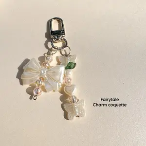 Gantungan kunci pita bw | gantungan kunci estetik kekinian | gantungan kunci viral