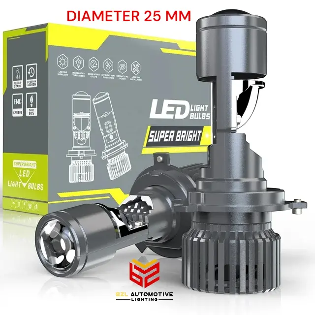BZL LAMPU LED MOBIL MOTOR H4 MINI PROJEKTOR PROJIE ORIGINAL SUPER TERANG