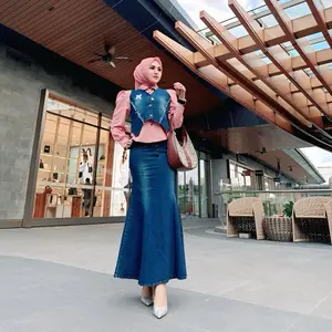 Oneset Jeans 3in1 Duyung Trendy Kekinian