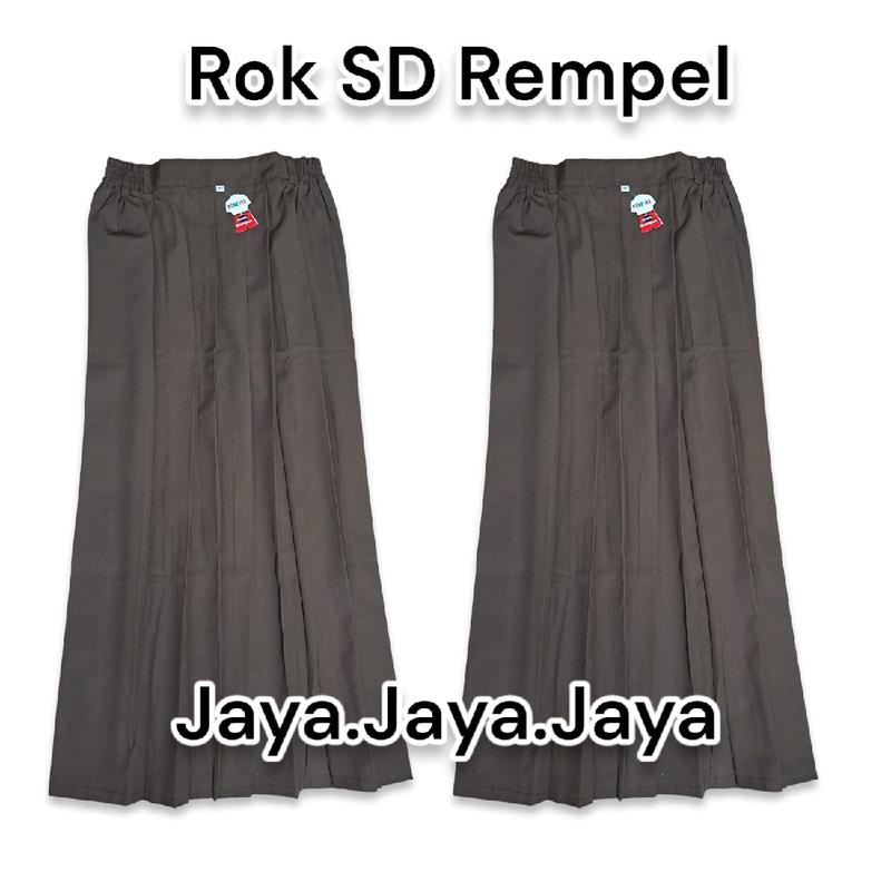 Rok SD Merah Panjang Rempel Seragam Sekolah Anak Perempuan 4