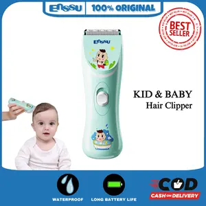ENSSU Alat Cukur Rambut Bayi Elektrik Waterproof Hair Clipper Alat Pemangkas Rambut USB Charger Dengan Kebisingan Rendah Waterproof ES920E