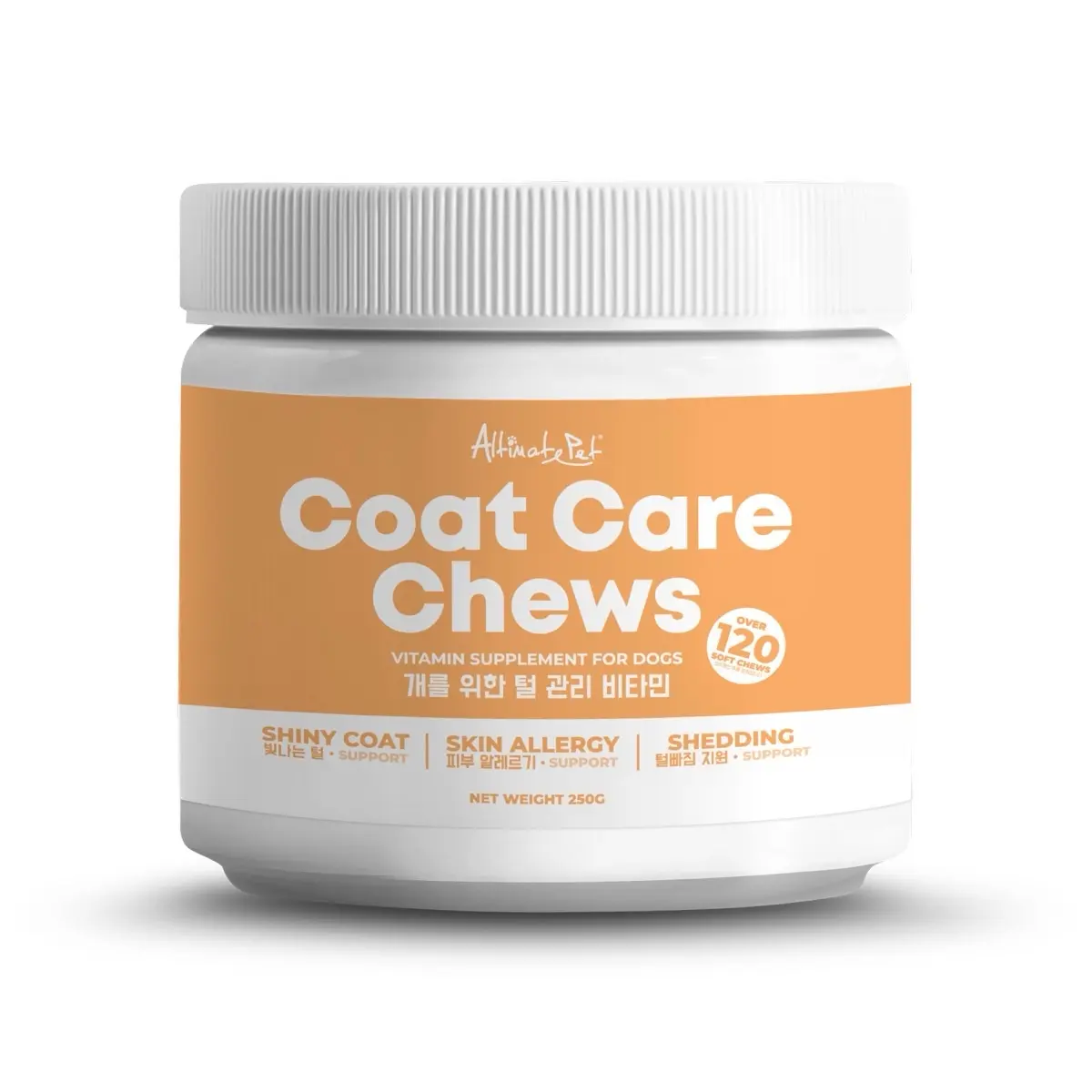 Altimate Pet Coat Care Vitamin Supplement For Dogs - Over 120 Soft Chews (250g)