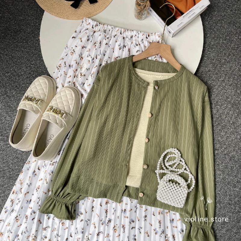 Violine store - ONESET SETELAN WANITA SETELAN ROK PANJANG CEWE KEKINIAN CARDI KNIT HORNET PREMIUM & ROK PLISKET MOTIF BUNGA ONESET LUCU KOREAN OUTFIT STYLE KEKINIAN REMAJA OUTFIT HEALING MURAH KEKINIAN  ONESET CAKEP WANITA MASA KINI STYLE 2025 8