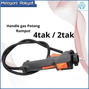Handle Gas Komplit Mesin Potong Rumput 4 Tak + Gasan Babat Suket Komplit untuk Mesin Potong Rumput