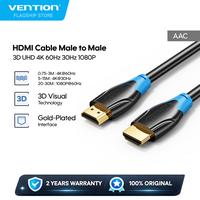 Gambar Vention Kabel HDMI Cable 3D UHD 4K 60Hz 30Hz 1080P PVC Material 1M 2M 3M 5M 8M 10M - AAC - BLACK, 1M dari Vention By Andalan Kota Administrasi Jakarta Utara 3 Tokopedia