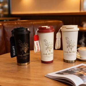 注目スタイリッシュな316ステンレス製保温タンブラー、高見えコーヒーマグ、オフィスやアウトドア旅行に最適な大容量携帯ウォーターボトル、人気商品、サーマルカップ