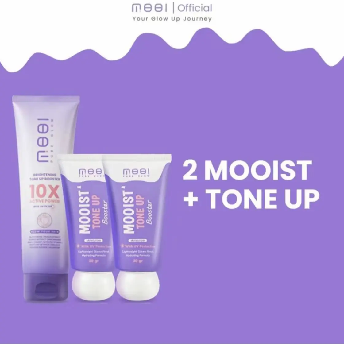 2 MOOIST + 1 LOTION TONE UP