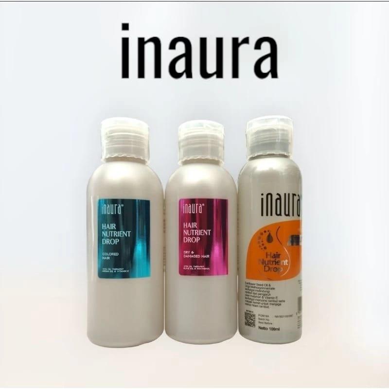 Inaura Vitamin Serum Rambut Hair Nutriet Drop 100ML Botol All Variant - Serum Rambut Inaura All Variant lengkap 1