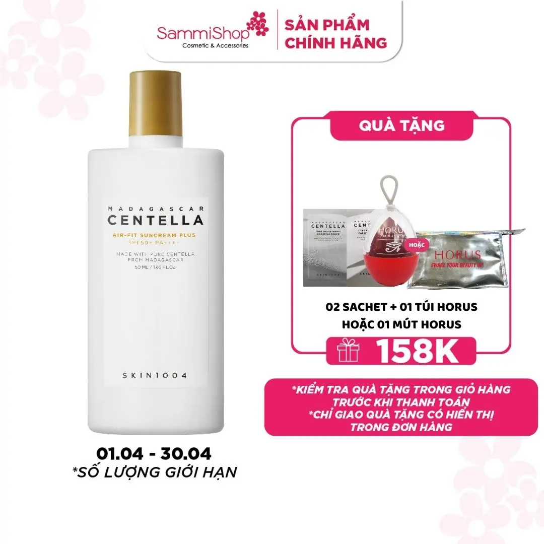 Skin1004 Kem chống nắng (Sunscreen) Madagascar Centella Air-Fit SunCream Plus 50ml Chăm Sóc Da