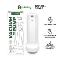 Gambar U-Living Pompa Wireless 30mm Vacuum Pompa Plastik Kompresi Vakum Listrik 25watt Free Kabel USB Type-C PV018 - Wireles-25watt dari Joybosid Kota Bekasi 1 Tokopedia