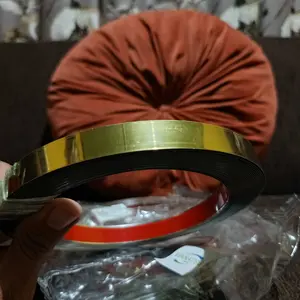 Vinnatsu-1CM/1.5CM/2CM/2.5CM/3CM/5CM*12M Wall Sticker Panjang List Plat Strip Mirror Sticker List Plat Strip Mirror Sticker Pembatas Nat Keramik/Stiker Dekorasi Lantai Keramik