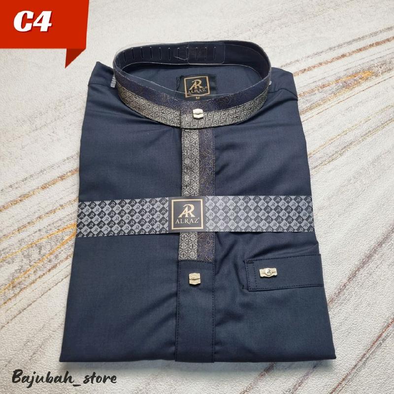 Baju Koko Alraz FACHRUDDIN Lengan Pendek Pria Muslim Premium  / Kemeja Pria Dewasa Katun Premium 6