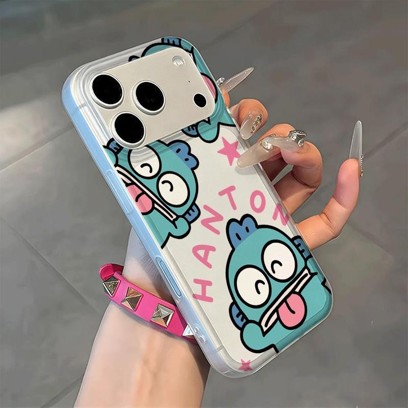 Cá mèo xanhPhù hợp với vỏ điện thoại iPhone 17/16/15, ốp bảo vệ iPhone 14/13/12/11 Pro Max, mẫu hình cute, chống sốc, phiên bản mới cho iPhone 17 Pro Max