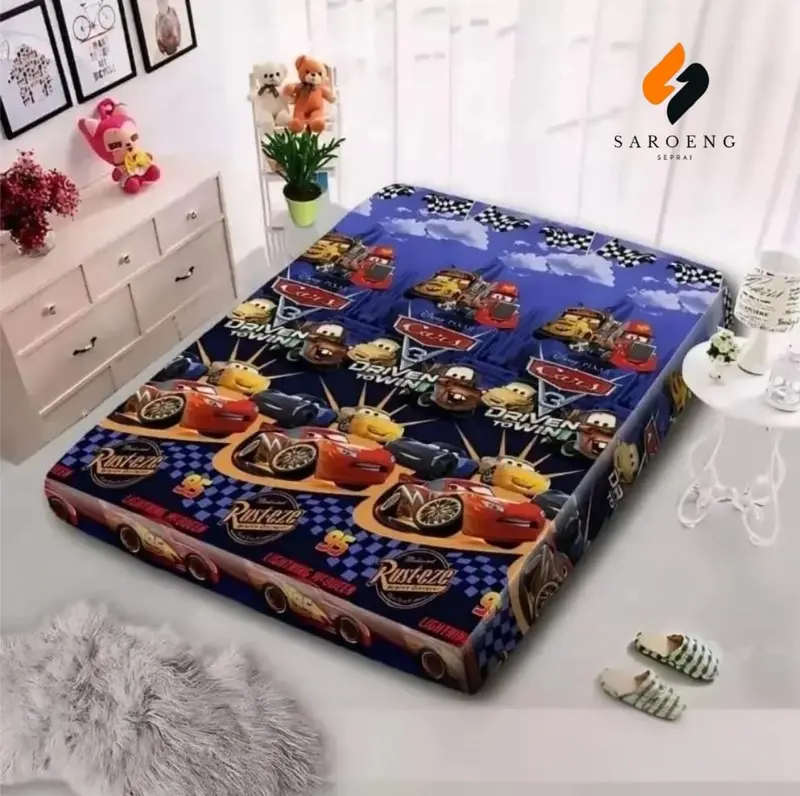 Sarung Kasur Busa Resleting Inoac 180x200 Tebal 20cm Motif Abtrak - Bantal, Guling Lantai 3