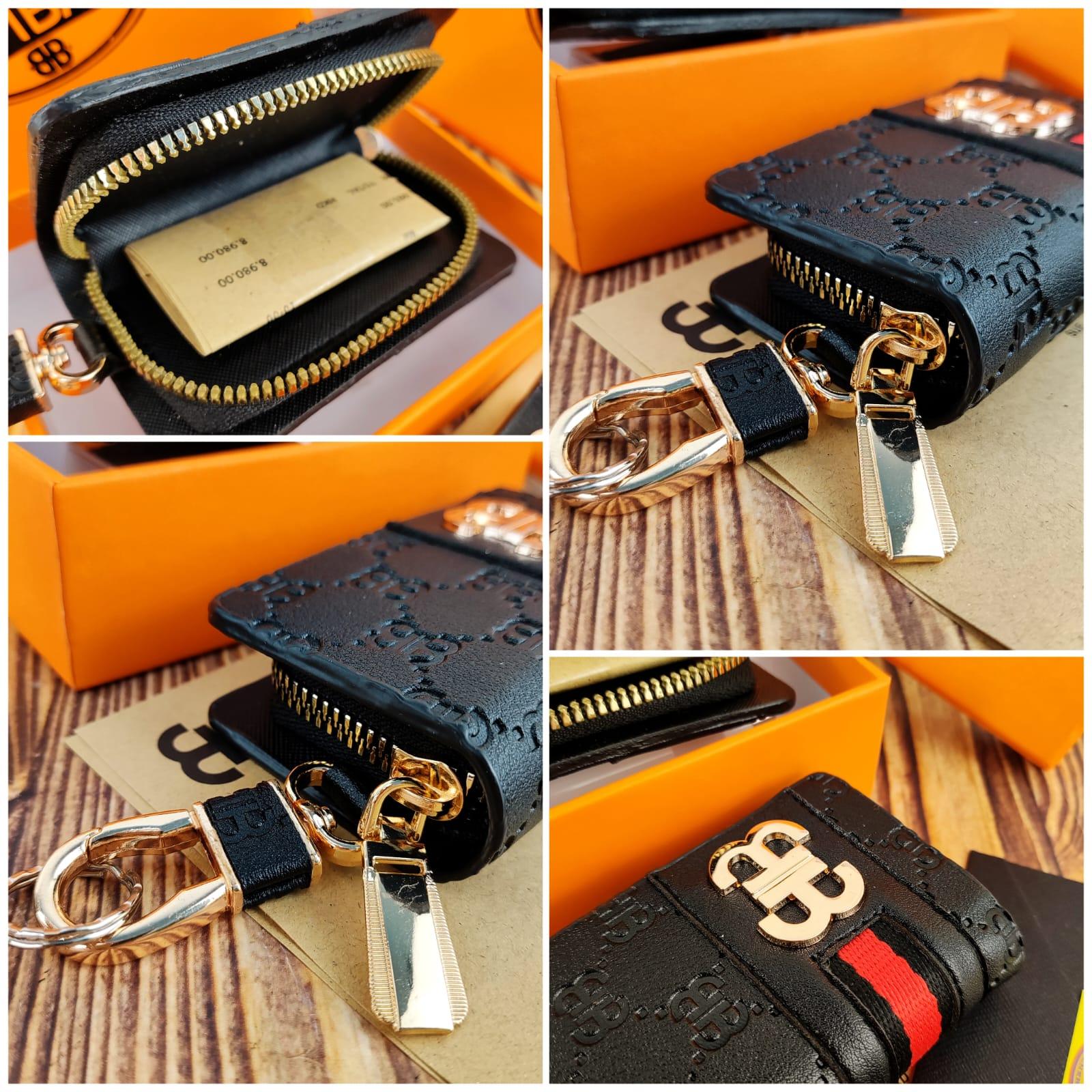 BAMBEG - GANTUNGAN KUNCI MOBIL / MOTOR DOMPET STNK SUPER PREMIUM + FREE BOX - TERLARIS!! DOMPET KUNCI GANTUNGAN KUNCI BUMBAG FREE BOX -  Elegan untuk Hadiah 191547