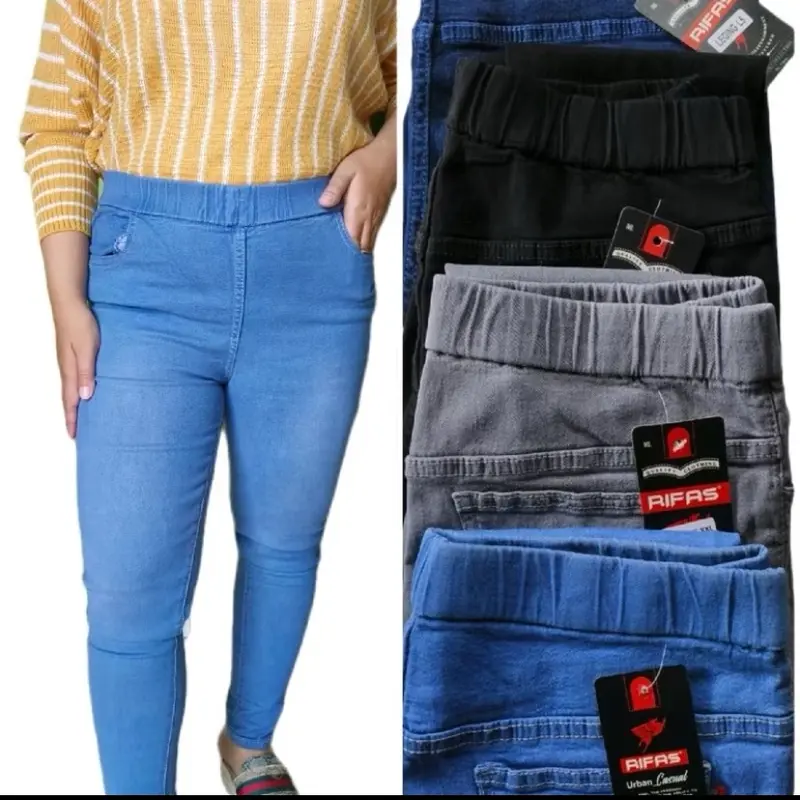 Celana Jeans super jumbo wanita | jegging jeans murah | jeans wanita jumbo | legging jumbo Melar 1