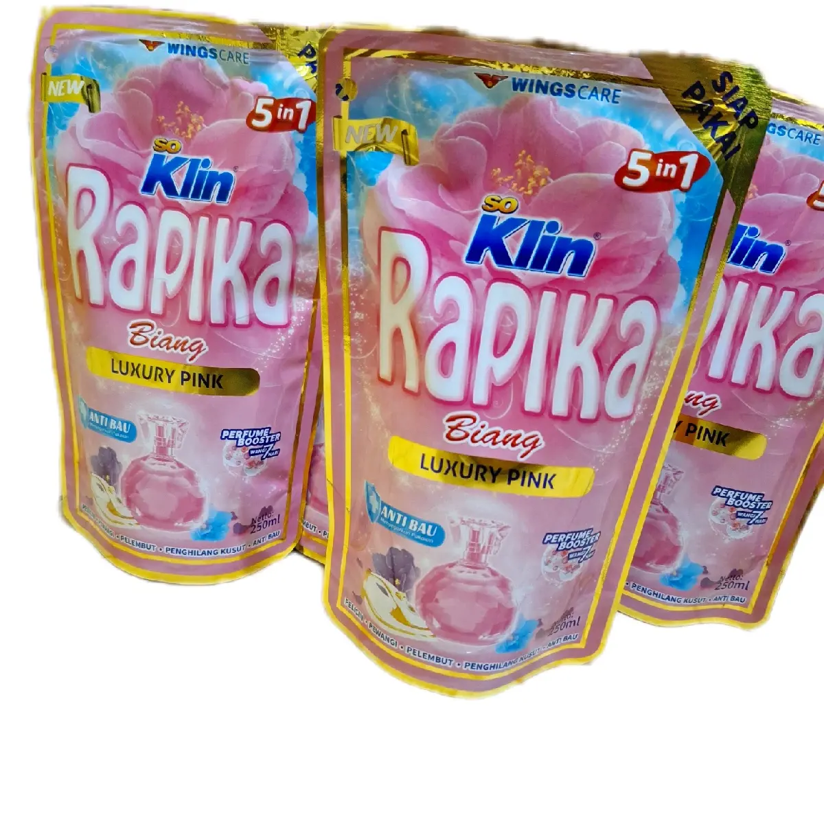 Paket 3 Pcs Rapika Biang Ukuran 250ml 5 in 1 Parfum Bosster