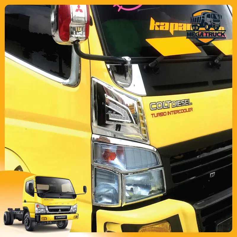 PIPI CANTER WARNA CHROME UNTUK MOBIL TURBO 1