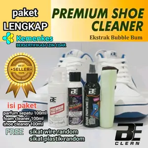 TERLARIS NO.1 | Paket Lengkap Pembersih Sepatu Bubblegum By Be Shoes Care sabun cuci insole anti bau