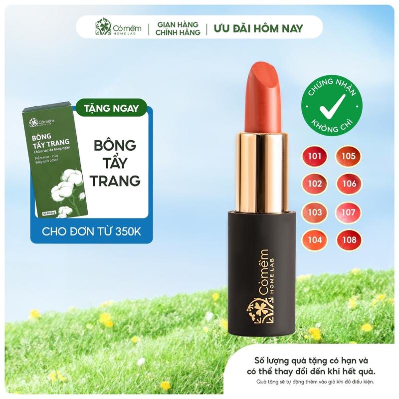 Son Môi Lụa Diễm Mềm Mịn Mướt Môi An Toàn Từ Thiên Nhiên Cỏ Mềm 4g Cosmetic Nữ Mỹ Phẩm Trang Điểm