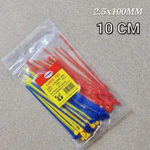 Kabel ties 2.5x100mm warna 1 pack  80pcs pengikat kabel