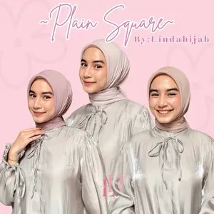Lindahijab - Plain Square / Segi Empat Pollycotton Jahit Tepi Anti Letoy Lindahijab - Plain Square / Segi Empat Pollycotton Jahit Tepi Anti Letoy