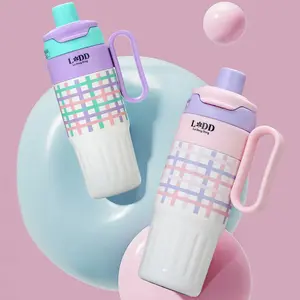 Tumbler Aesthetic Botol Minum Lucu 800ML Anti Tumpah dan Tahan Panas dan Dingin Stainless Steel 316