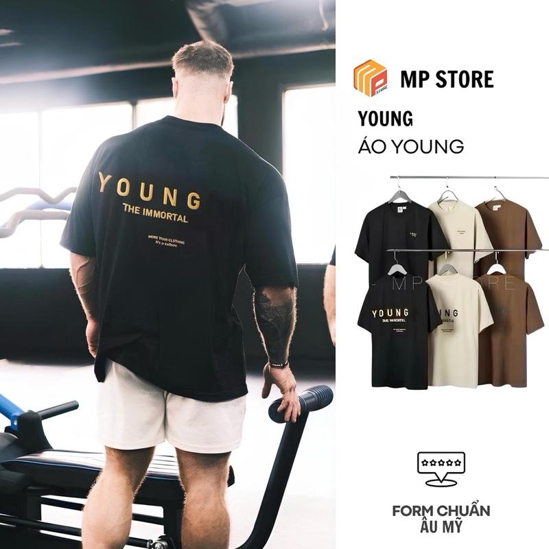    Xem Feedback   Áo Thun Thể Thao Nam Oversize In Sau Lưng Cotton 100% Local Brand YOUNG 2025 