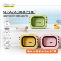 Gambar Mamiko Basin Lipat Crocodile Foldable Basin Kapasitas Besar Bahan PP & TPE Anti Bakteri Anti Jamur BPA Free 29x29x10cm - Green dari Mamiko Official Store Kota Administrasi Jakarta Utara 1 Tokopedia