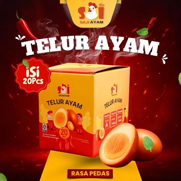 TELUR AYAM PEDAS 20PCS
