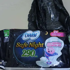 Charm Pembalut Safe Night 29cm Wing 18 pads