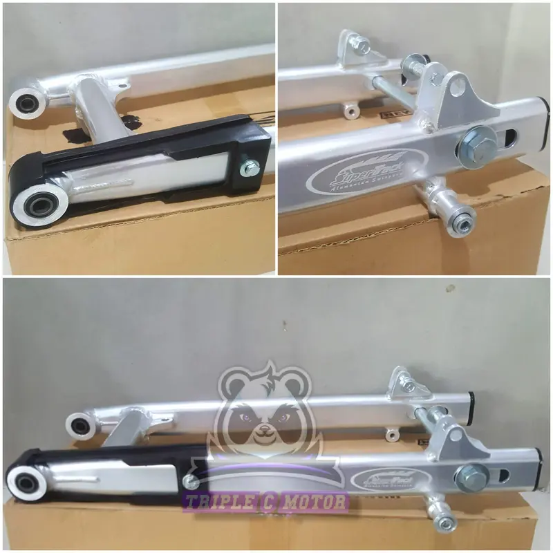 ARM SUPERTRACK GEN-2 ALUMINIUM ALLOY OVAL SUPRA / KARISMA / SUPRA 125 D.D / JUPITER Z / FORCE-1 / FIZ-R / SHOGUN 110 / REVO ABSOLUTE GOLD RED SILVER BLACK BLUE GREEN Baut Motor Motorcycle 3