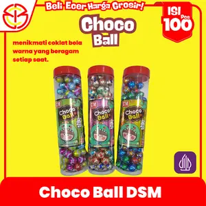 DSM Choco Ball - Coklat Bola Warna - Isi 100 Pcs - Makanan Ringan - Food, Chocolate Cemilan Cokelat Cemilan Snack