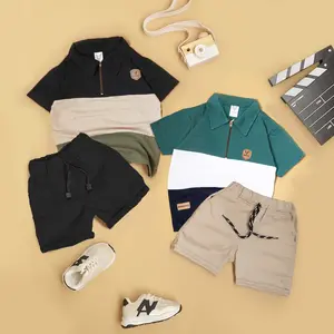 BRAVEKIDS PANEL SHIRT KAOS / SETELAN KERAH SELETING ANAK COTTON PIQUE LAKI LAKI 1-5 TAHUN